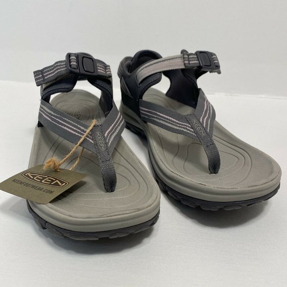 Keen Shoes - Keen Terradora II Toe Post Gray Pink Sandals  Size 8.5